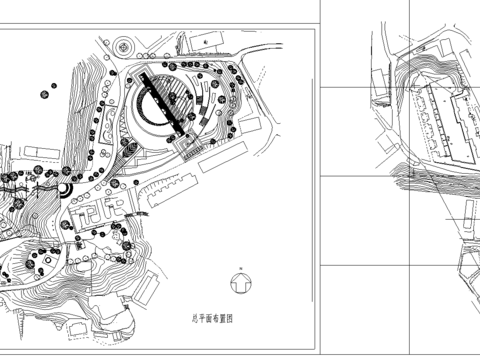  公園景觀規(guī)劃cad施工圖 