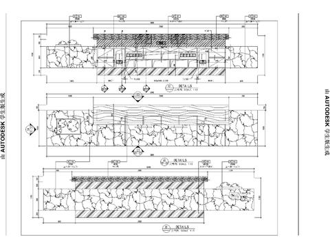  大堂接待台CAD节点大样 