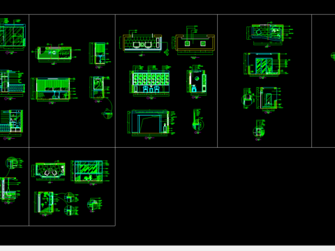  阳台装修立面节点图 