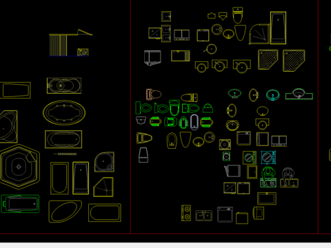  室内装饰cad图库 