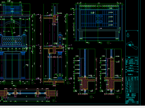  某别墅石材装饰CAD图 