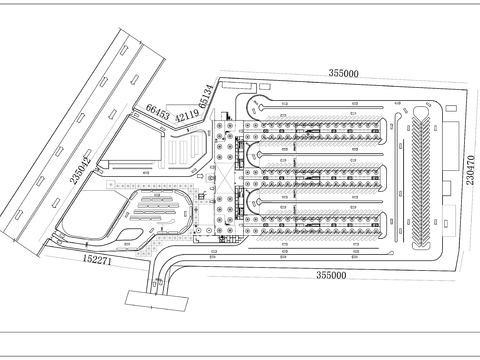  公交总站项目设计cad平面图 
