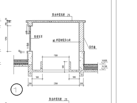  风井出屋面详图 
