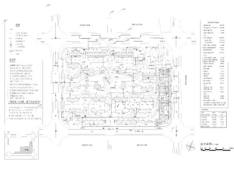  小區(qū)規(guī)劃平面CAD施工圖 