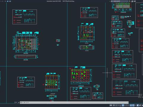  定制书柜书桌CAD图库 