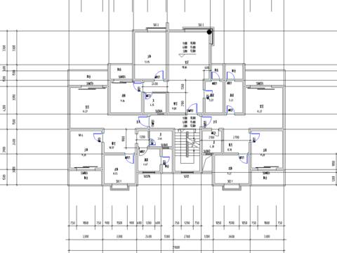  集资房建筑cad施工图 