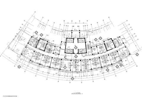  医院住院大楼cad施工图 