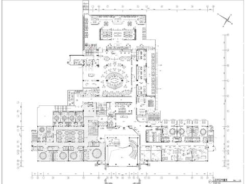 现代会所cad平面图 