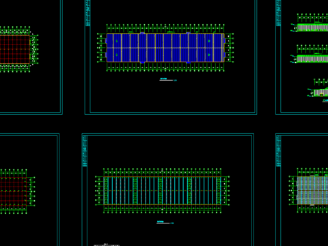  公司200×48廠房工程cad施工圖 