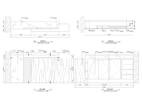  住宅家装详细节点cad大样图 