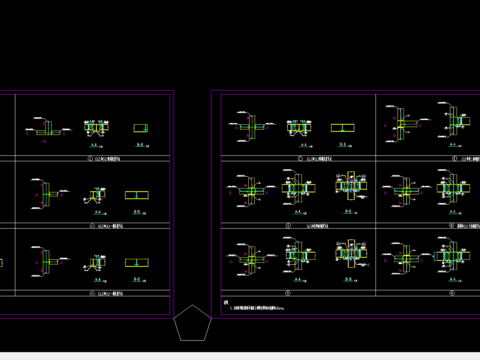  钢框架钢梁节点图 