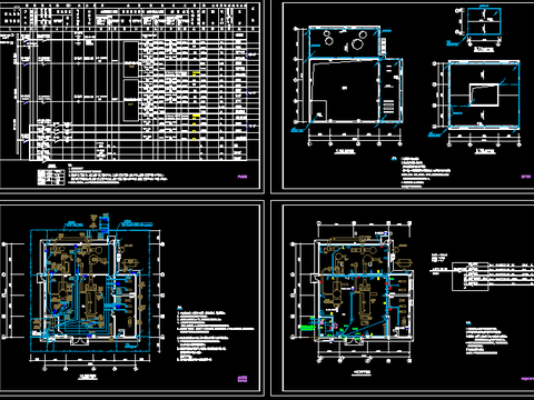  锅炉房电气CAD施工图 