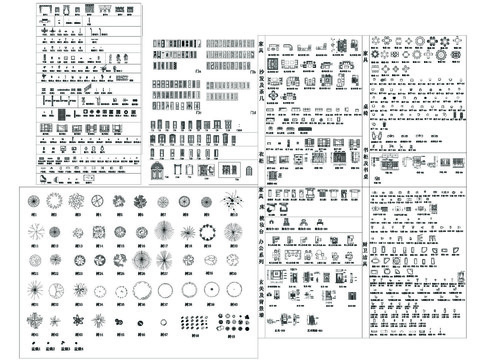  室内常用平立面素材CAD施工图 