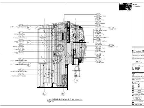  现代三居公寓设计施工图 