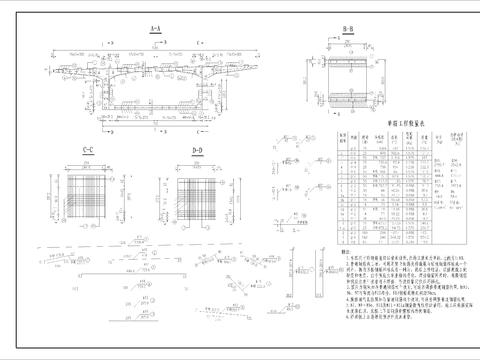  钢筋边跨合拢节点大样 