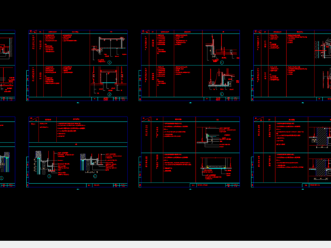  建筑顶面节点CAD施工图 
