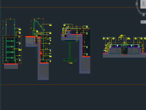  游泳节点大样图 