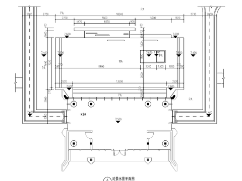  9组现代新中式镜面水景cad大样图 