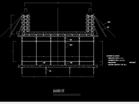  游泳板支cad图库 