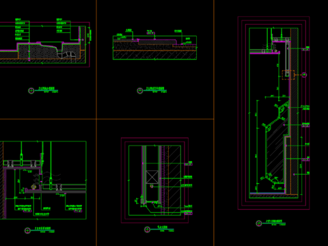  公用卫生间cad大样图 