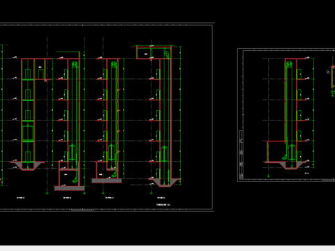  客货梯井道节点大样 