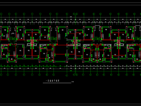  五层住宅楼电气设计cad施工图 