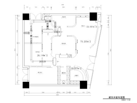  美甲店空调CAD施工图 
