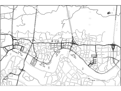  防洪护岸cad施工图 