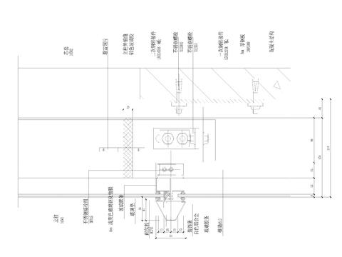 玻璃幕墙及铝合金型材节点大样图 