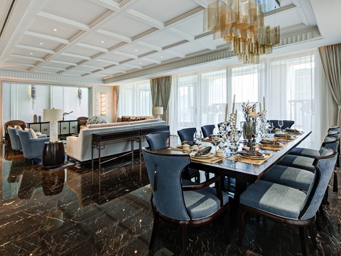  新力洲悦样板房CAD施工图实景图 