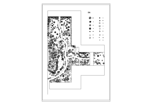  小花園CAD施工圖 