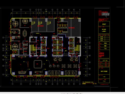  售楼处cad施工图 