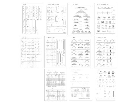  欧式cad构件图库 