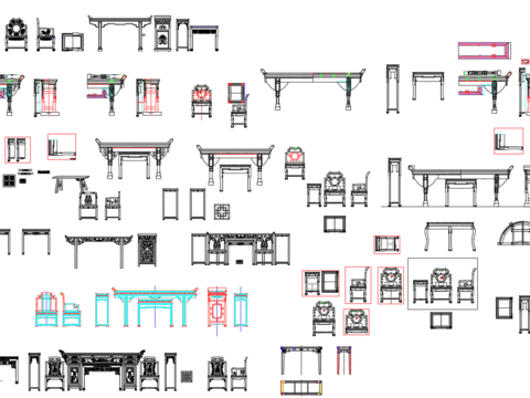  25欧币-中堂CAD图库 
