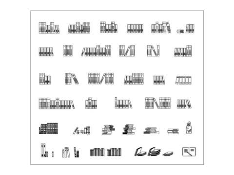  书籍cad图库 