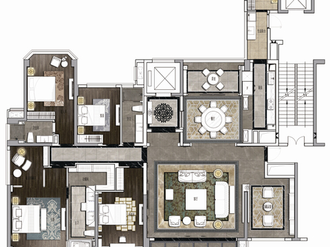  欧式家居cad施工图 
