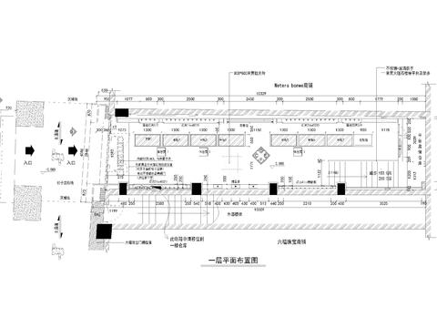  商業(yè)珠寶店展廳cad施工圖 