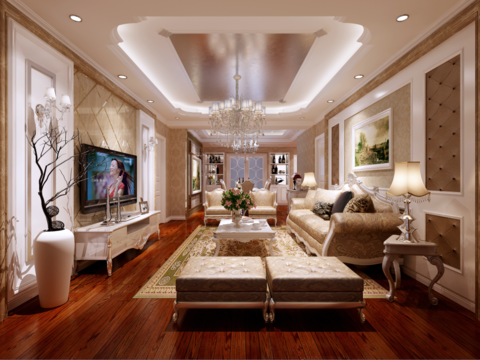  东湖明珠简欧客餐厅CAD施工图 