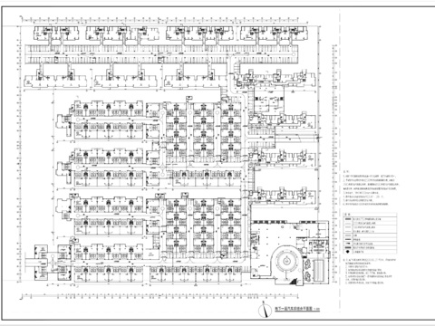  别墅区地下车库cad平面图 