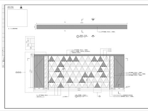  特色纹理景墙细部CAD节点大样 