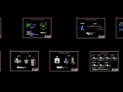  泄洪隧洞钻孔灌浆CAD施工图 