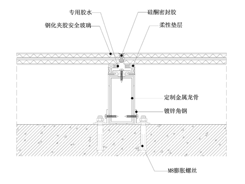  玻璃地坪节点图 