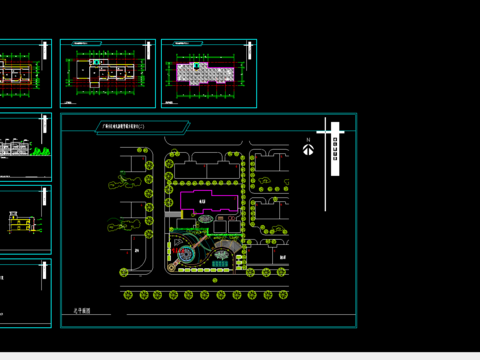  幼儿园cad施工图 