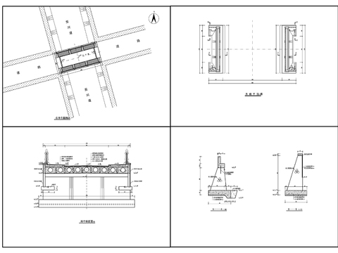  景觀橋cad施工圖 