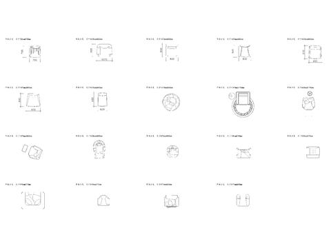  CAD沙发 单体一座沙发平面cad图库 
