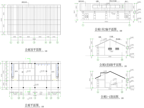  廁所CAD施工圖 