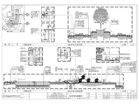  栈台平台cad大样图 