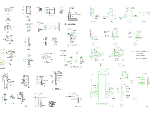  建筑节点大样CAD图库 