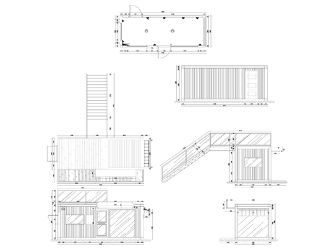  7营地集装箱cad立面图 