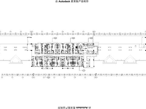  酒店宾馆客房CAD平面图 